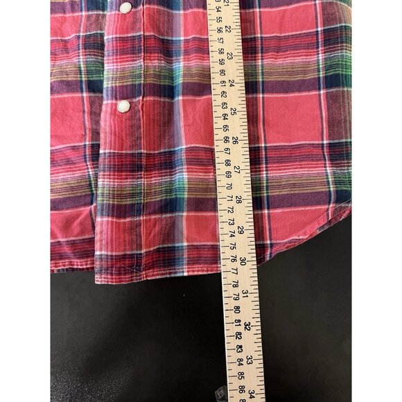 Polo Ralph Lauren Western Flannel Pearl Snap Shirt Men's Medium Multicolor Aztec - Picture 12 of 14